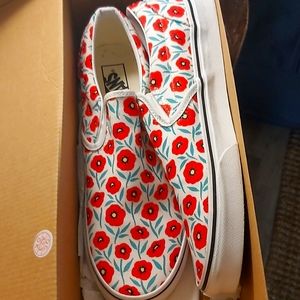 NEW Vans with Poppies